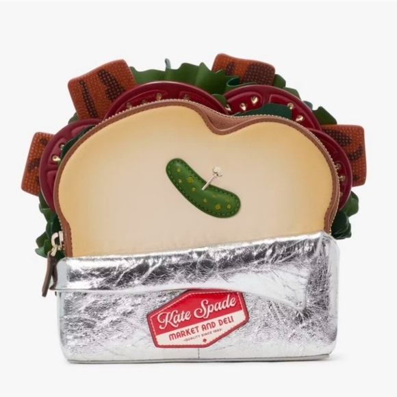 🔹️KATE SPADE🔹️ Glamwich 3d Sandwich Crossbody Bag Novelty Purse Handbag - Picture 1 of 8